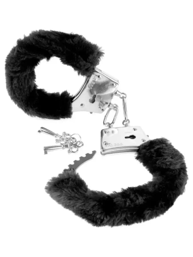Металлические наручники с мехом Beginner's Furry Cuffs — фото 1