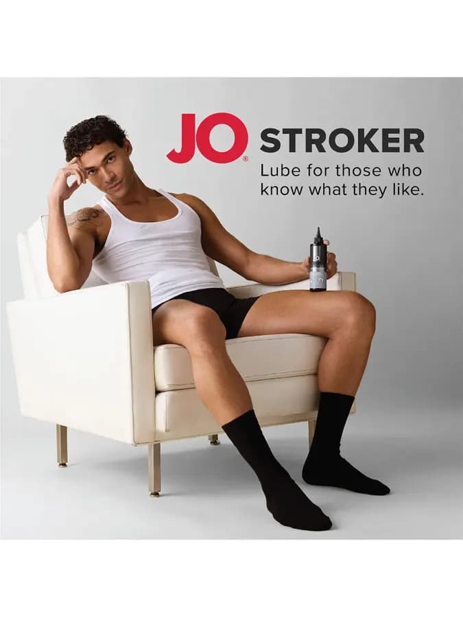 Гель на водной основе JO STROKER LUBE, для мастурбаторов, 120 мл — фото 3