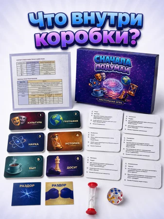 Настольная игра для компаний "Сначала подумай" — фото 2