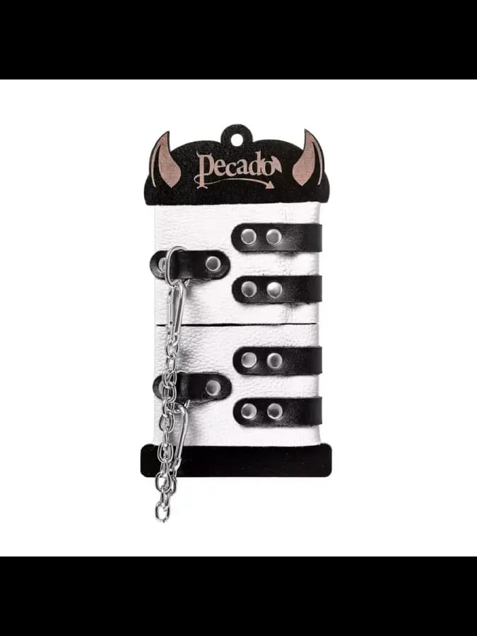 Оковы Pecado BDSM, мягкие, с двумя ремешками, с люверсами — фото 5