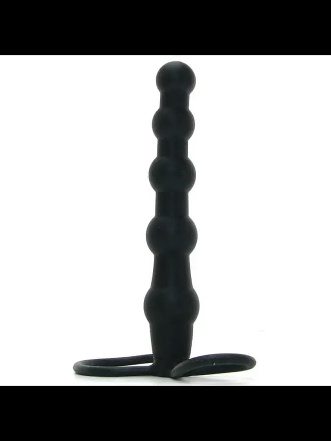 Насадка на пенис Silicone Love Rider Beaded Dual — фото 3