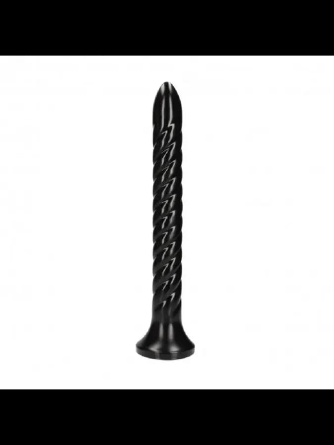 Анальная втулка змея Swirled Anal Snake черная 34,9 см
