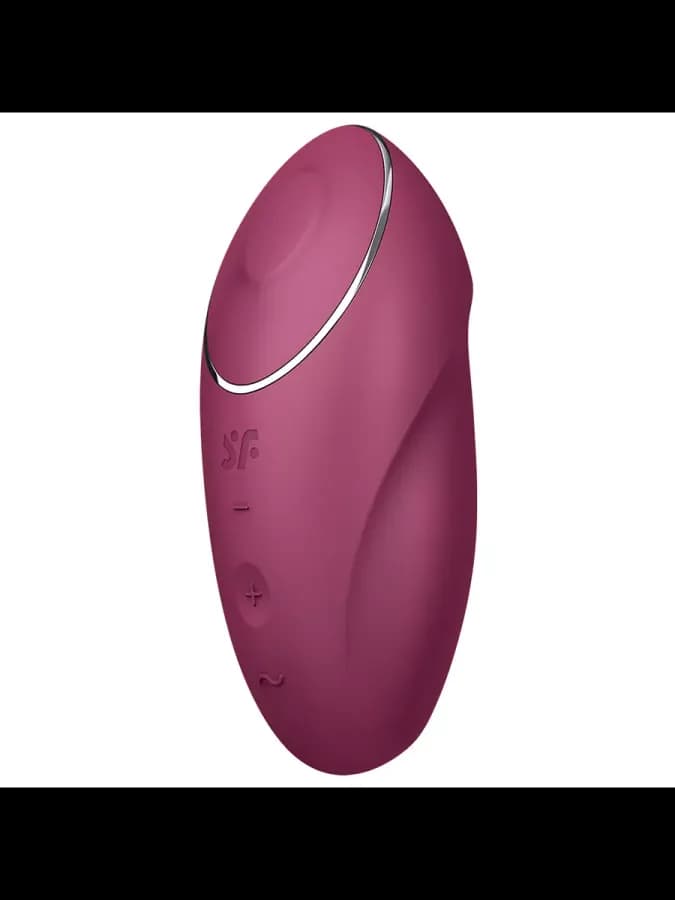 Клиторальный стимулятор с вибрацией Satisfyer Tap&Climax 1 бордовый — фото 4