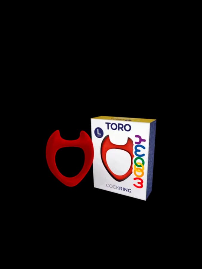 Эрекционное кольцо Toro от Wooomy, красный, L