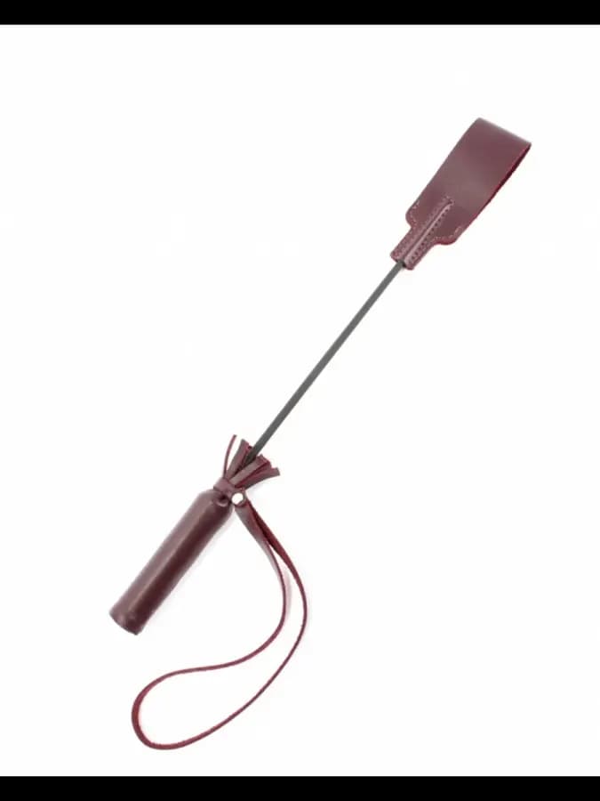 Стек БДСМ Lady's Arsenal из натуральной кожи бордовый