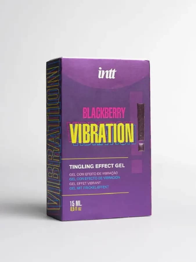 Возбуждающий гель с ароматом ежевики и эффектом вибрации BLACKBERRY VIBRATION INTT 15 мл — фото 3