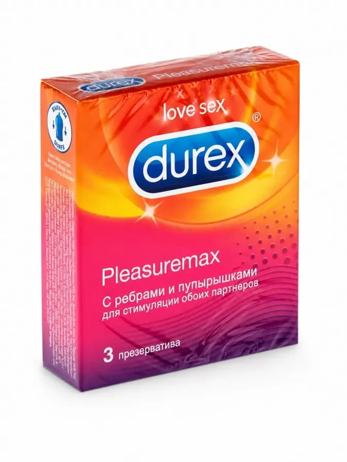 Презервативы Durex Pleasuremax ребристые 3 шт — фото 2
