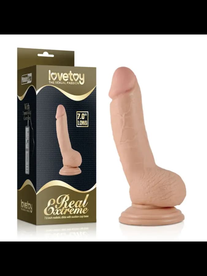 Реалистичный фаллоимитатор Lovetoy (18×3,5 см)