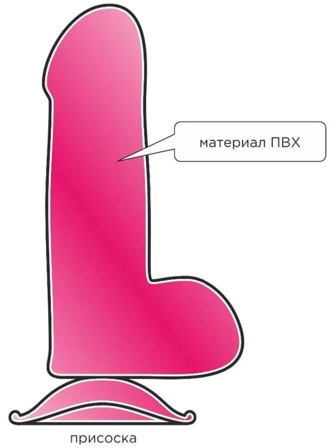 Реалистичный фаллоимитатор на присоске, 13.5см — фото 4