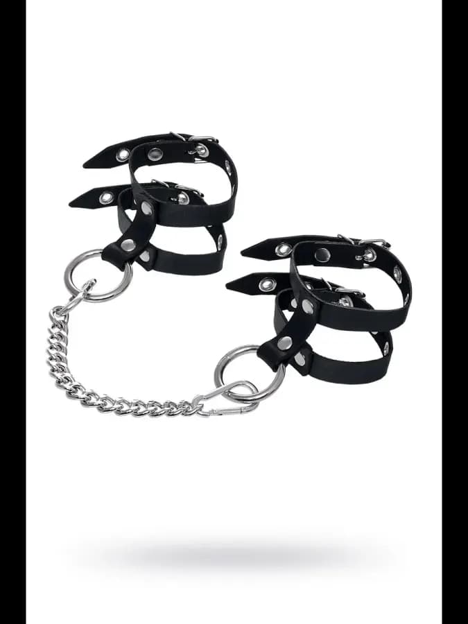 Оковы Pecado BDSM, однослойные из двух ремешков — фото 1