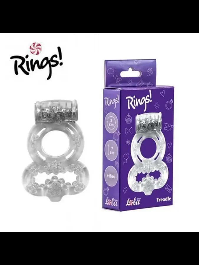 Lola Games Эрекционное кольцо Rings Treadle white — фото 1