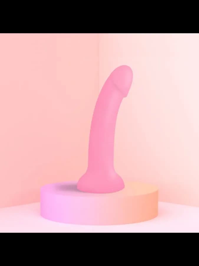 Фаллоимитатор из жидкого силикона Dildolls Glitzy - 17,6 см — фото 1