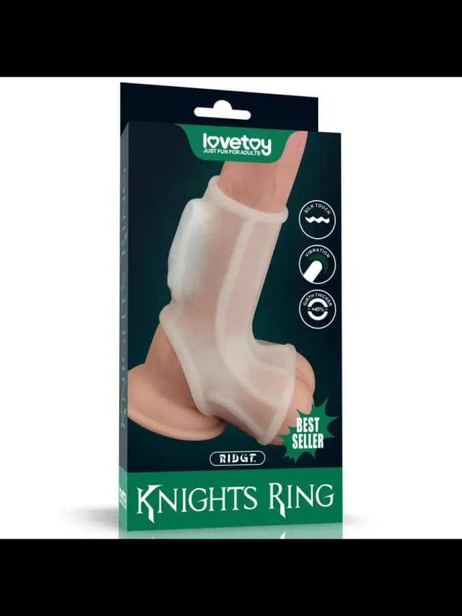 Насадка на пенис с вибрацией Ridge Knights Ring (13,3*2,8) — фото 1