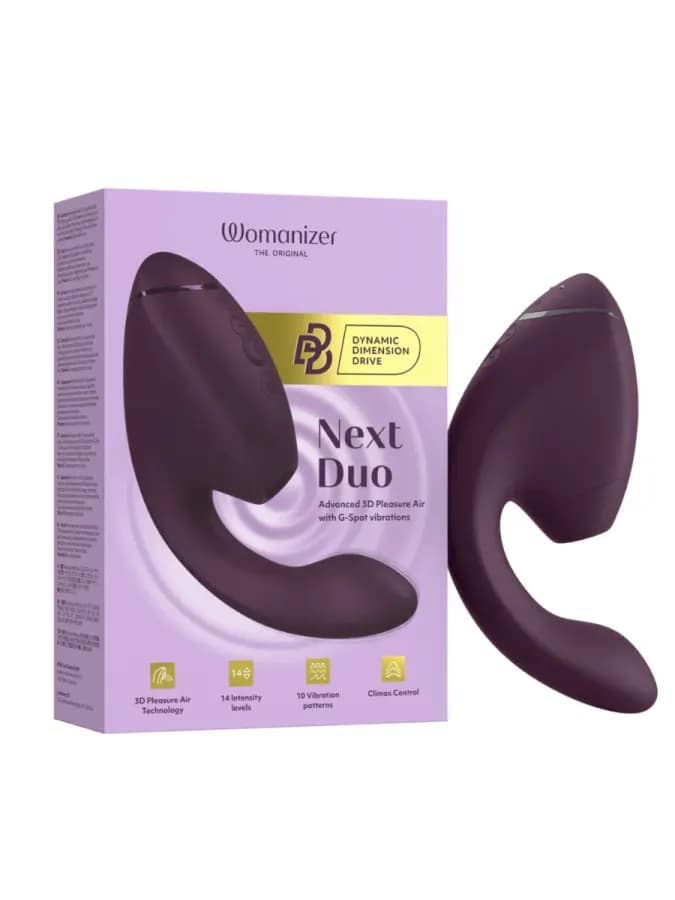 Бесконтактный клиторальный стимулятор Womanizer Next Duo, фиолетовый