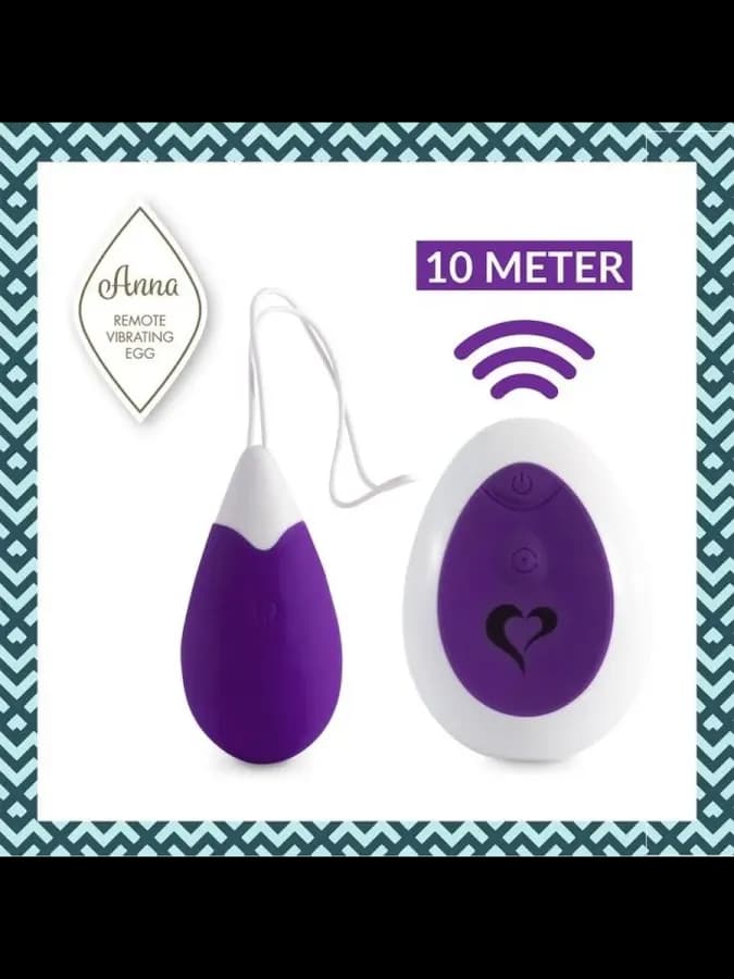 FeelzToys Anna Vibrating Egg Remote, фиолетовое — виброяйцо — фото 2