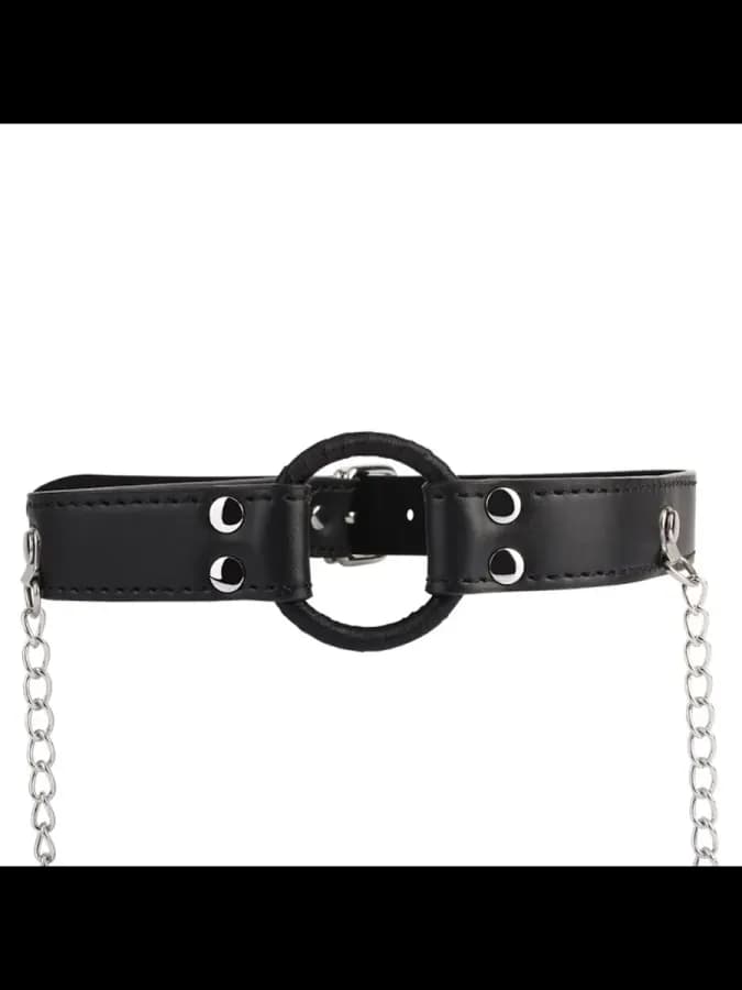 Кляп с зажимами для сосков O-ring Gag Nipple Clamps — фото 4