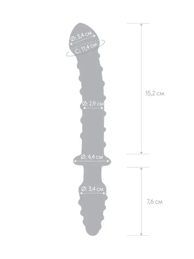 Двойной дилдо с анальной пробкой Mr. Swirly Dildo&Butt Plug — фото 3