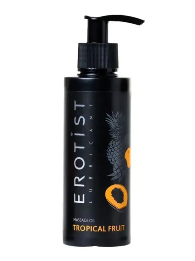 Массажное масло Erotist TROPICAL FRUIT, съедобное, тропические фрукты, 150 мл — фото 2