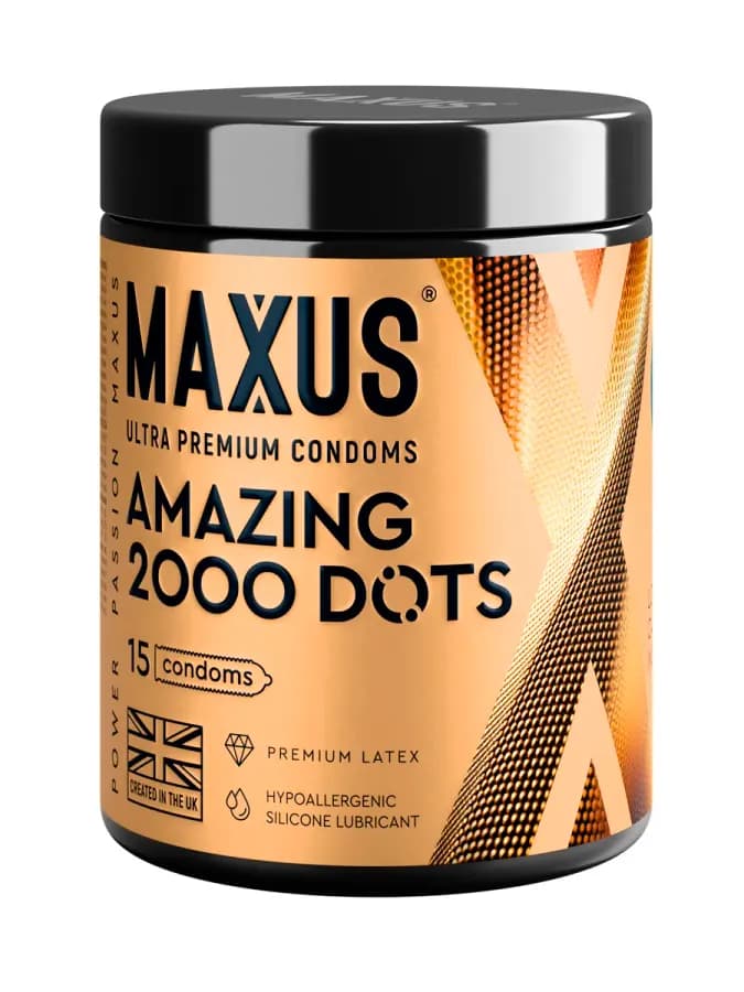 Презервативы MAXUS Amazing, точечные, 15 шт