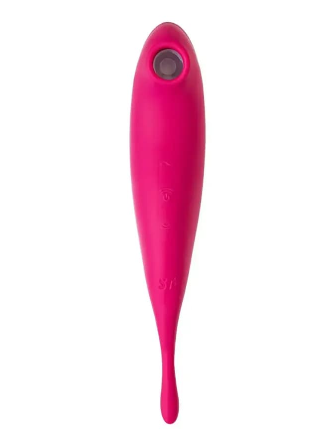 Вибратор с воздушной стимуляцией клитора Satisfyer Twirling Pro красный — фото 2