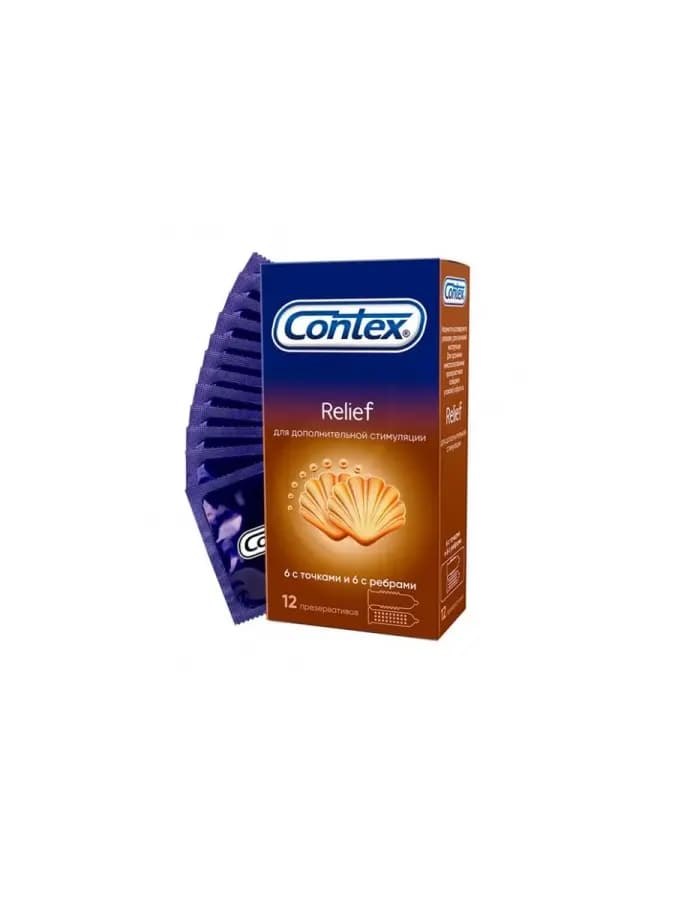 Презерватив contex №12 (relief) рельефные