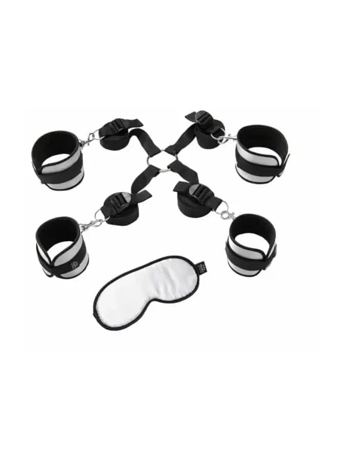 Комплект Бондажа Under The Bed Restraints Kit черный с серым — фото 1
