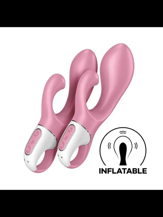 Вибратор-кролик с функцией расширения Satisfyer Air Pump Bunny 3, розовый — фото 5