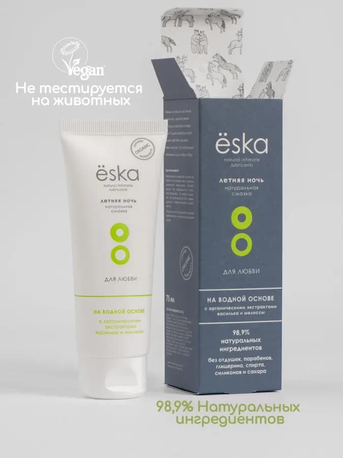 Смазка интимная на водной основе "Летняя ночь" Eska - 75 мл — фото 2