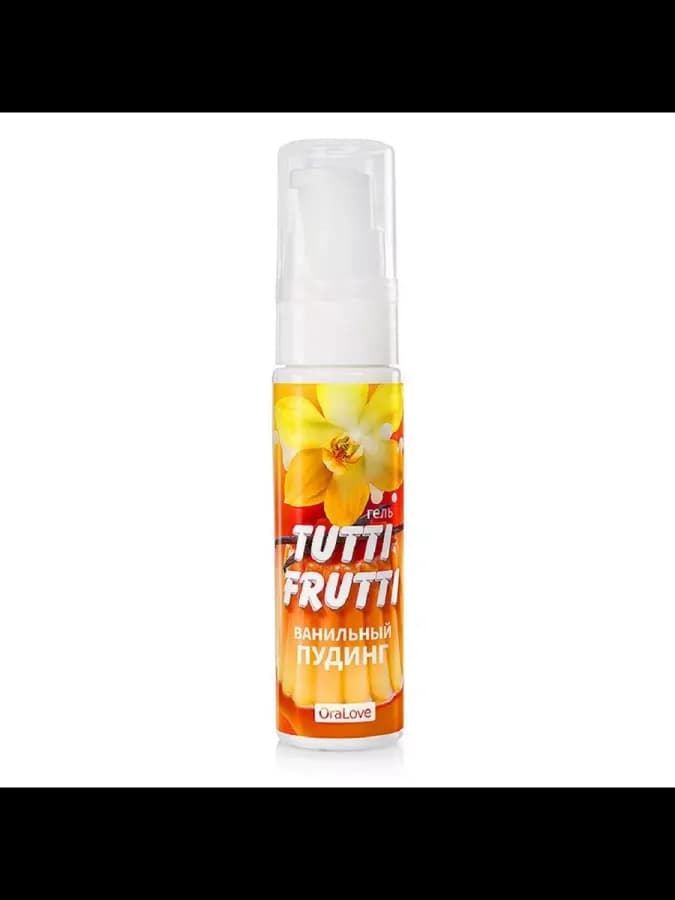 Съедобная гель-смазка Tutti-Frutti ванильный пудинг 30 гр — фото 2