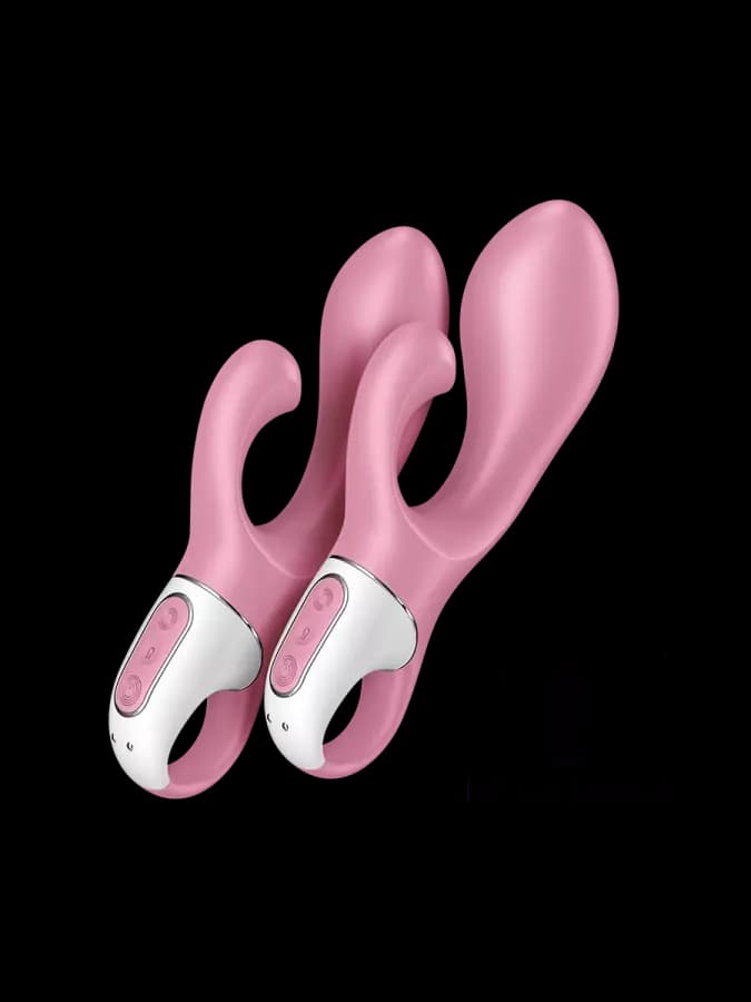 Вибратор-кролик Air pump bunny Satisfyer розовый — фото 1