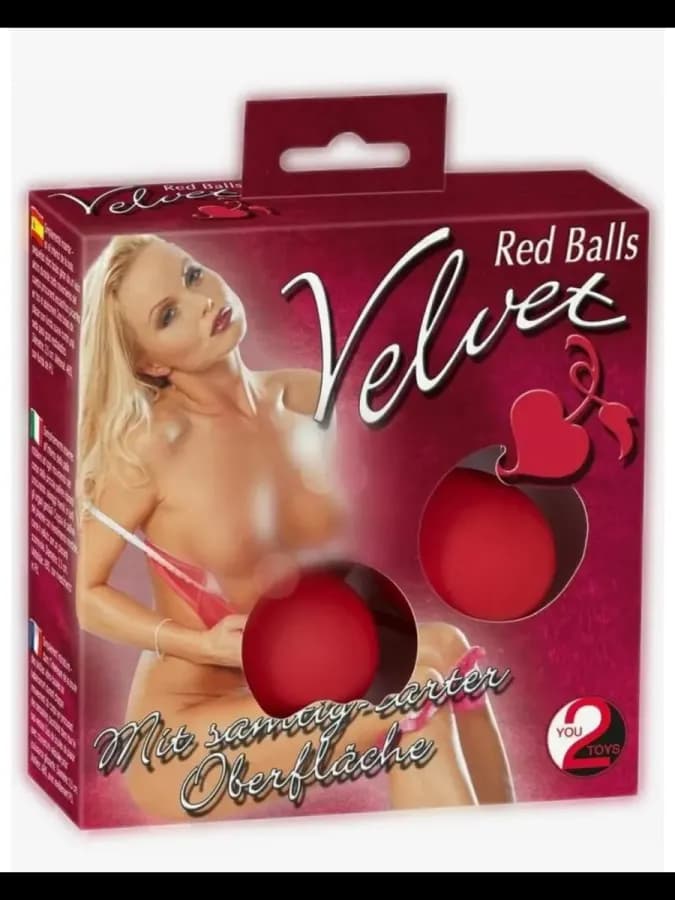 Шарики вагинальные Velvet Red Balls красный — фото 4
