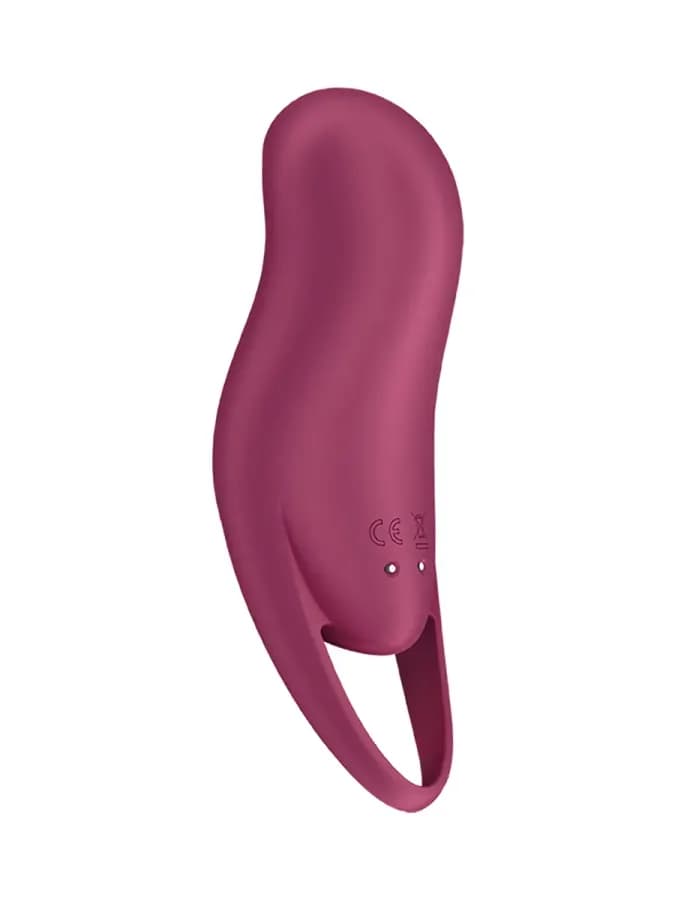 Клиторальный стимулятор с вибрацией Pocket Pro 1 от Satisfyer бордовый — фото 3