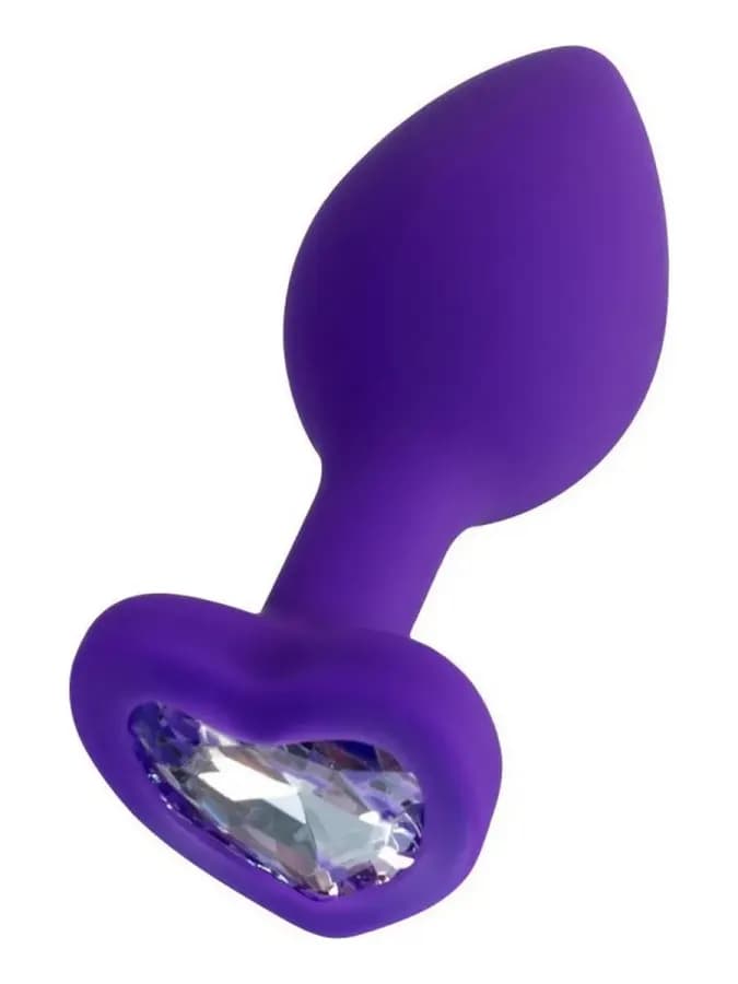 ToDo Diamond Heart — анальная втулка с кристаллом, 8×3 см — фото 1