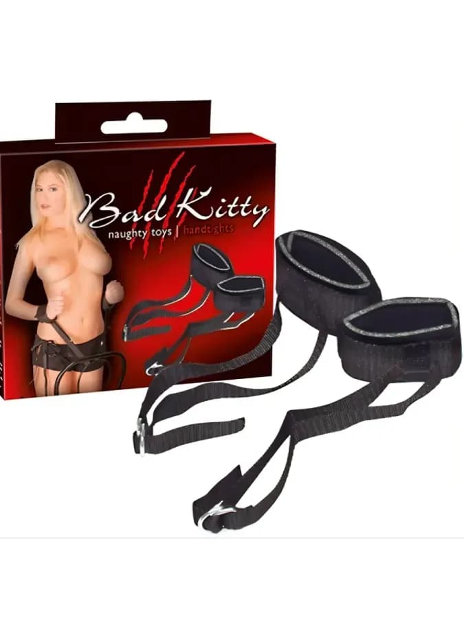 Фиксация для рук с привязью Bad Kitty Handtights