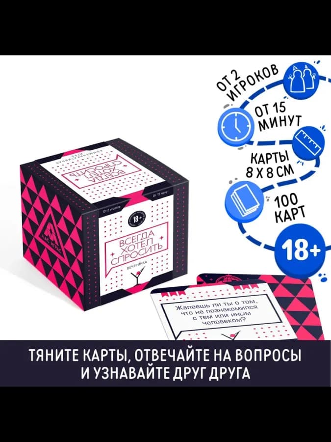Настольная игра для взрослых «Всегда хотел спросить. Вечерин — фото 1