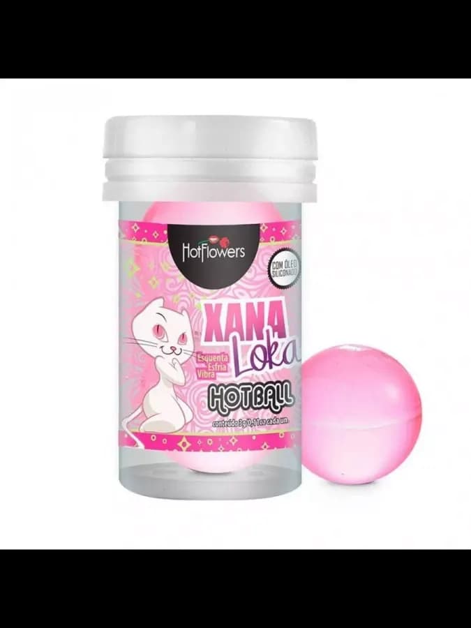 Лубрикант HOT BALL XANA LOKA на силиконовой основе с эффектом вибрации