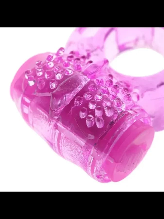 4sexdream Эрекционное кольцо на пенис с вибрацией "Бабочка" — фото 3