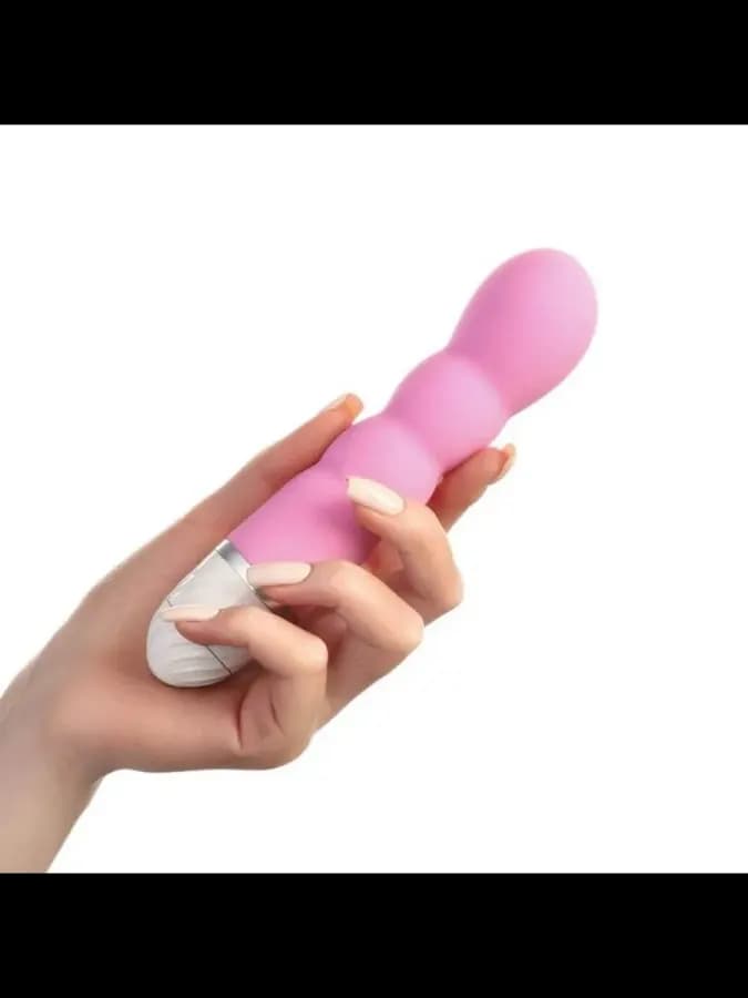 Вибратор со стимуляцией точки G, 17×3.5 см, розовый