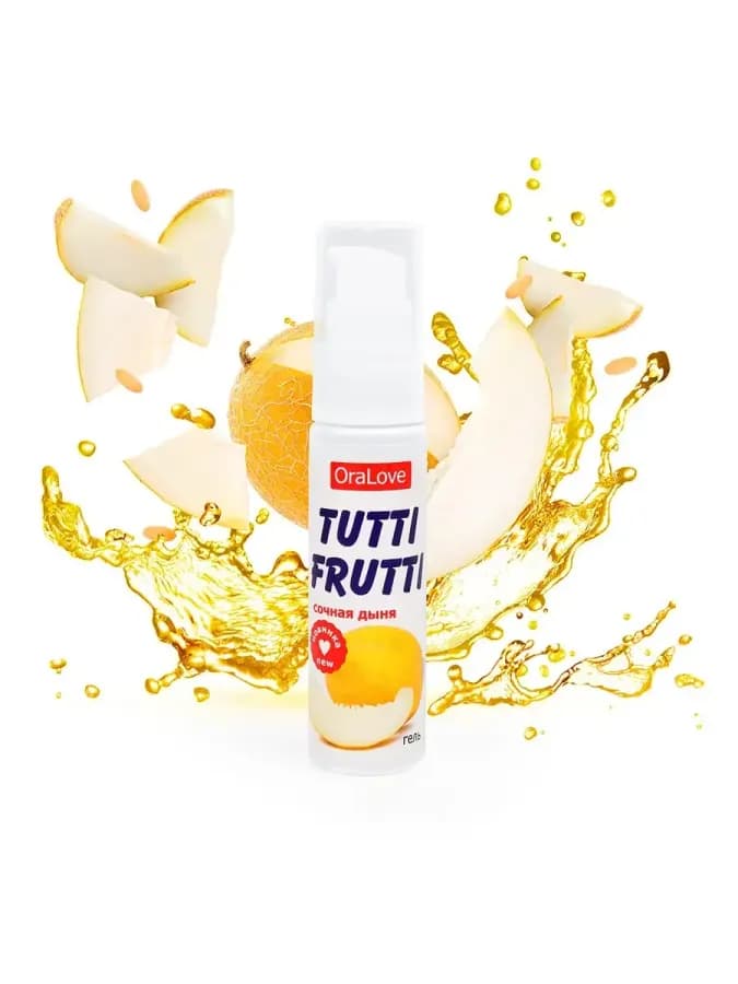 Гель-смазка Tutti-frutti со вкусом сочной дыни — фото 3