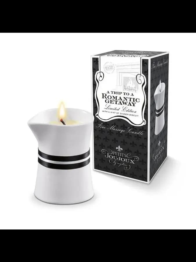 PETITS JOUJOUX Массажная свеча ROMANTIC GETAWAY имбирь 120 гр