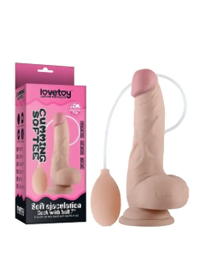 Фаллоимитатор Lovetoy с имитацией эякуляции (17,8×4,4 см) — фото 1