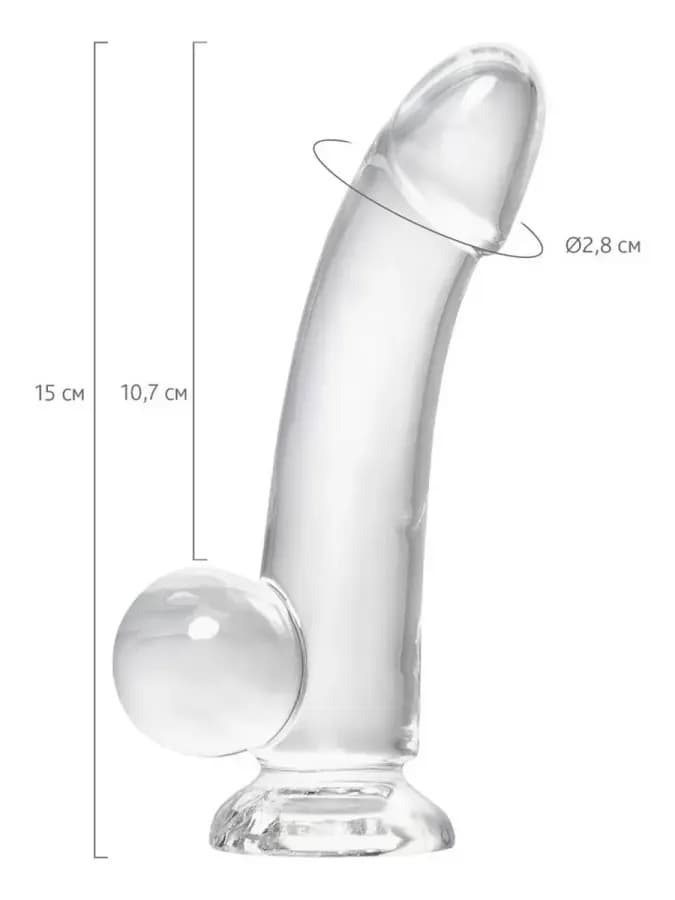 A-Toys Cryst — реалистичный фаллоимитатор, 15×2.8 см — фото 4