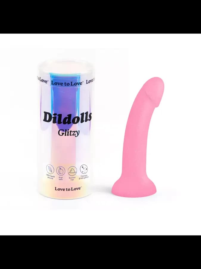 Фаллоимитатор из жидкого силикона DILDOLLS - GLITZY — фото 3