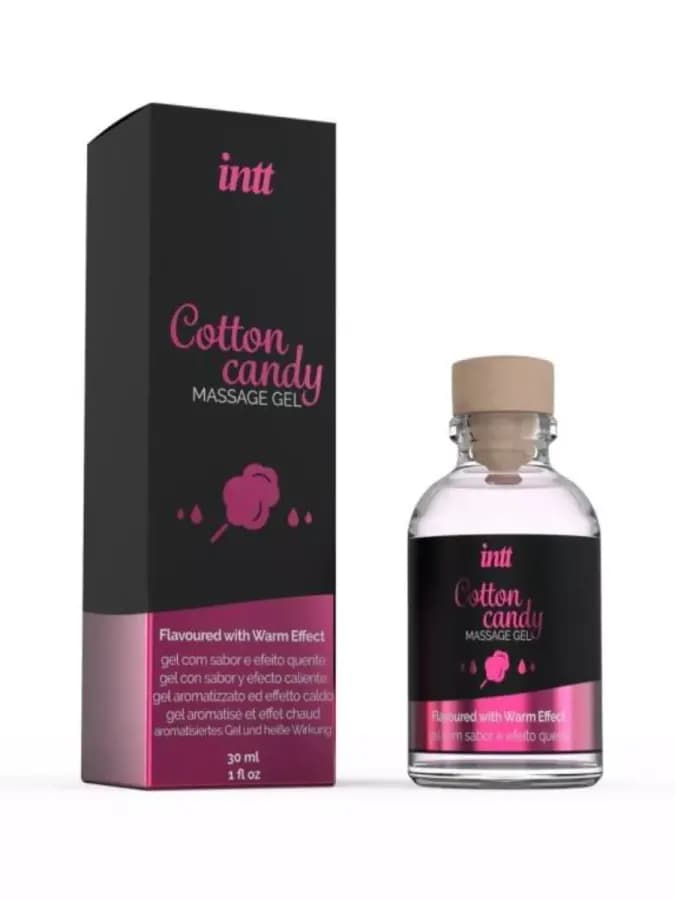 Массажное масло «Intt Cotton Candy» с согревающим эффектом — фото 1