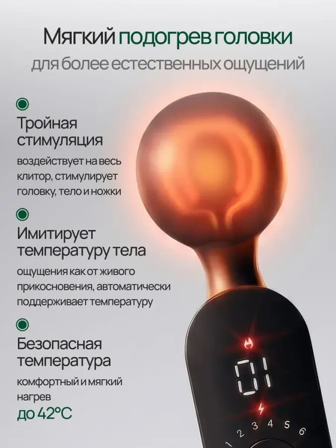 Вибратор для женщин 12 режимов 6 уровней мощности — фото 1