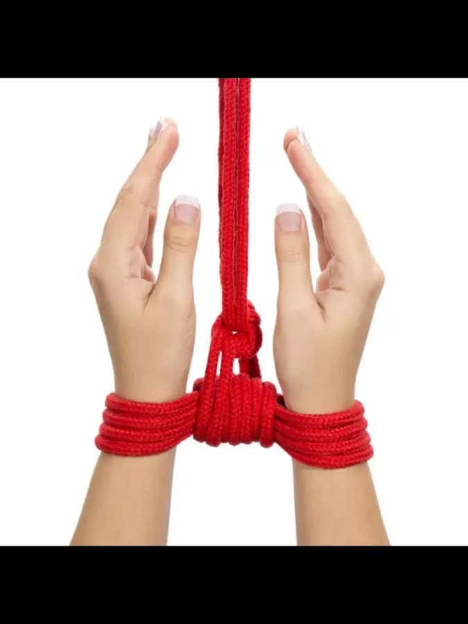 Красная веревка для связывания Fetish Bondage Rope — фото 2