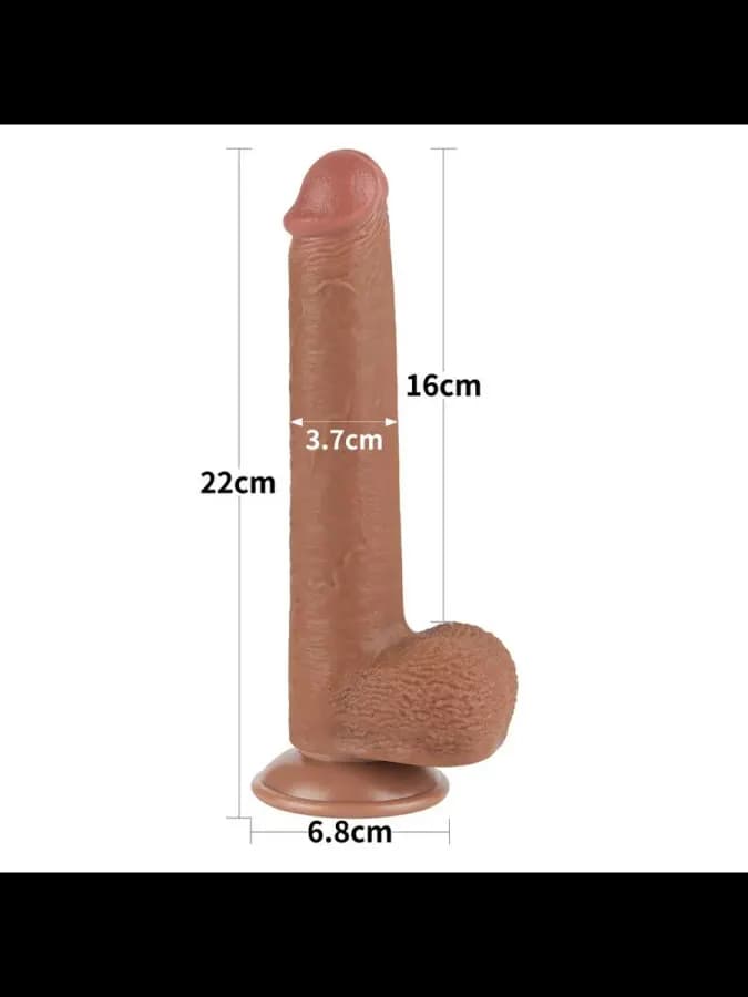 Реалистичный фаллоимитатор Lovetoy Sliding Skin (22×3,7 см) — фото 4