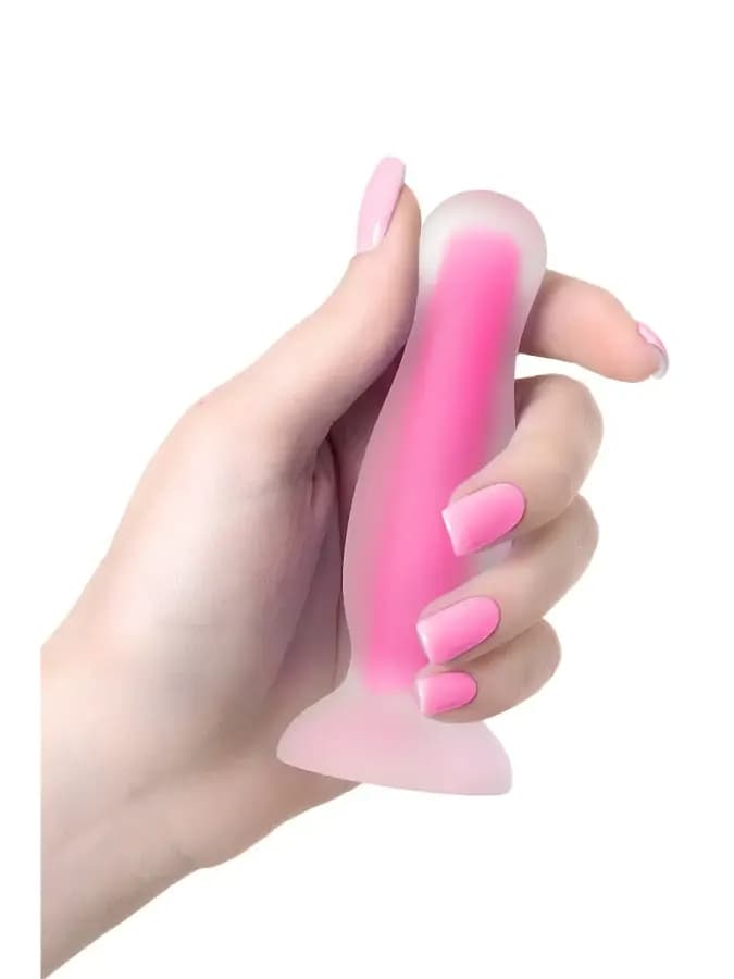 Анальная втулка Cain Glow розовая 10 см — фото 5