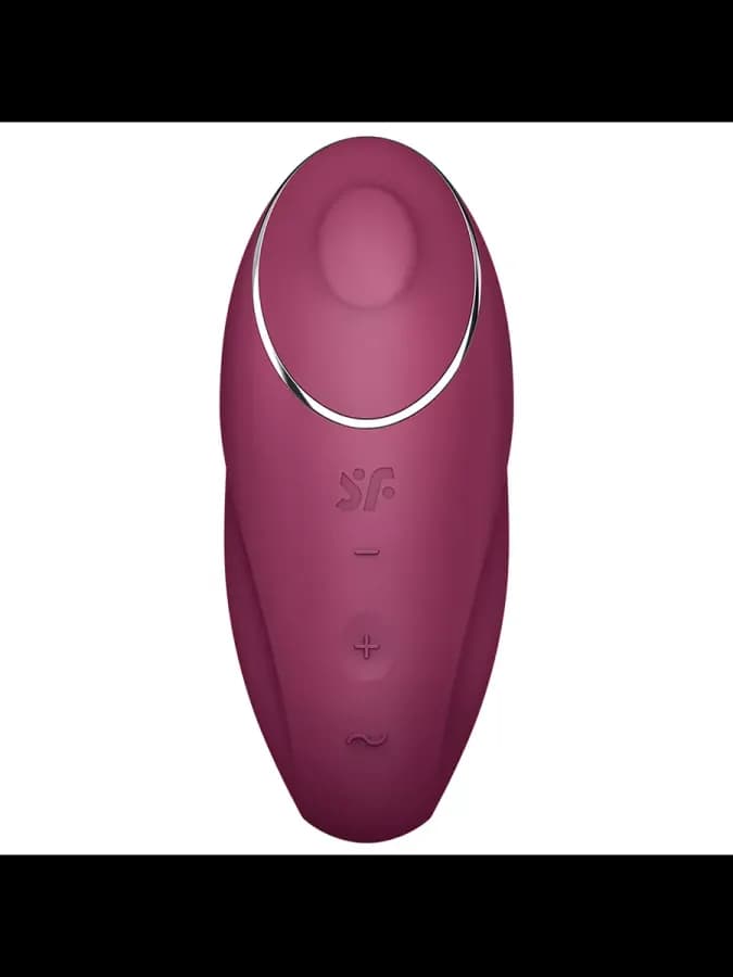 Клиторальный стимулятор с вибрацией Satisfyer Tap&Climax 1 бордовый — фото 3
