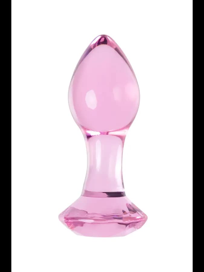 Анальная втулка Sexus Glass розовая 8,5 см — фото 3